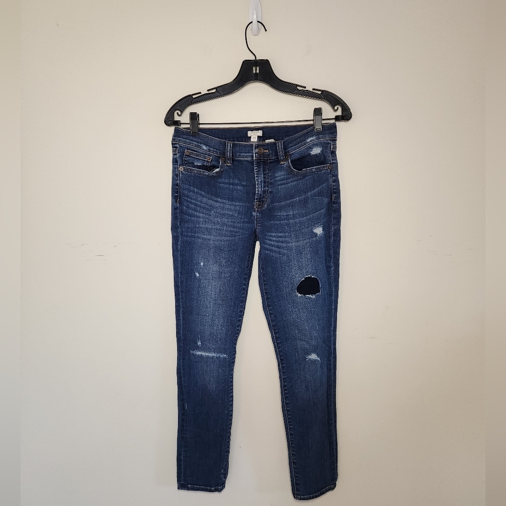 J Crew Women's Stretch Distressed Jeans Sz 28  *222.28